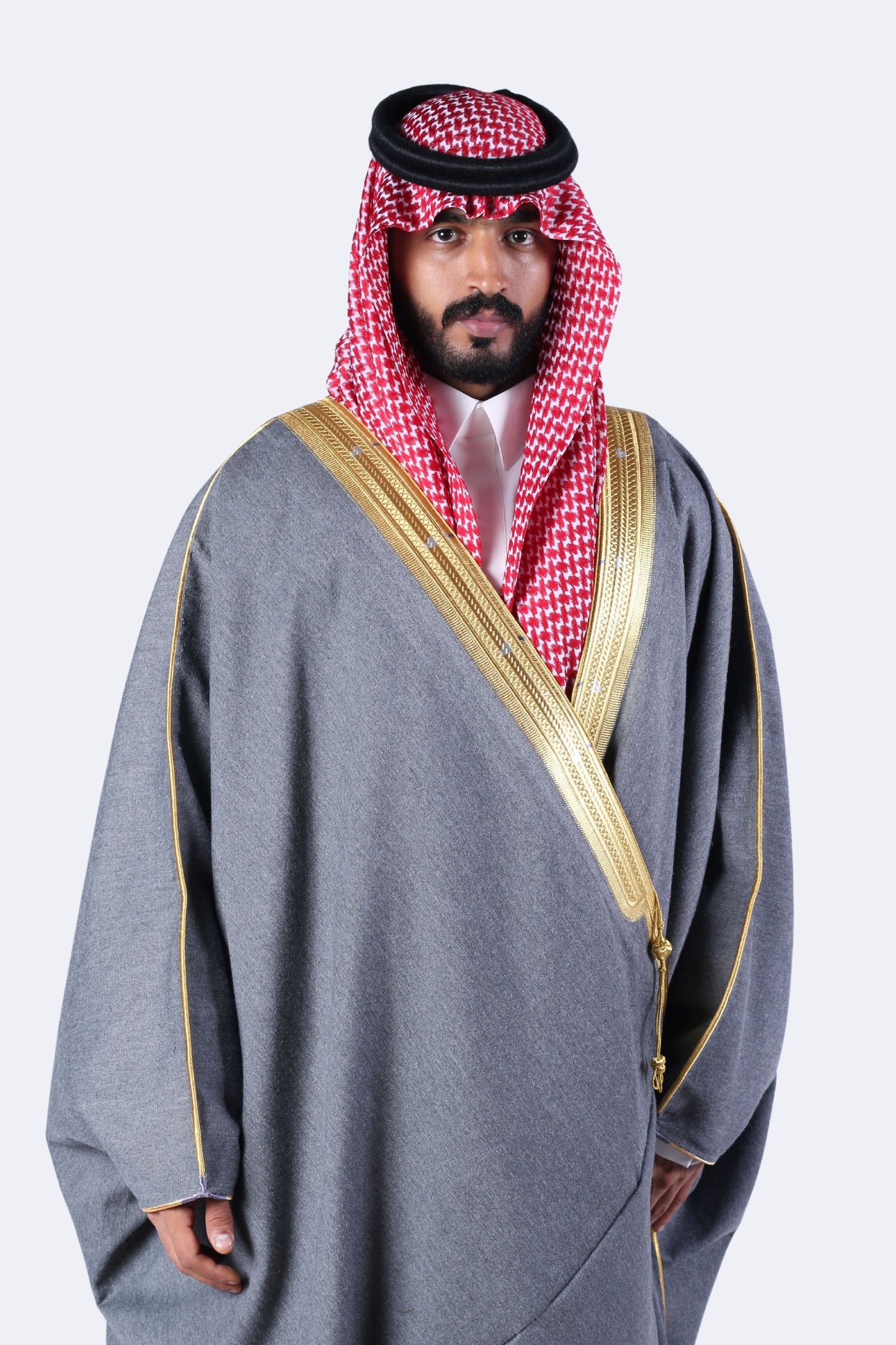 بشت وبر رصاصي زري