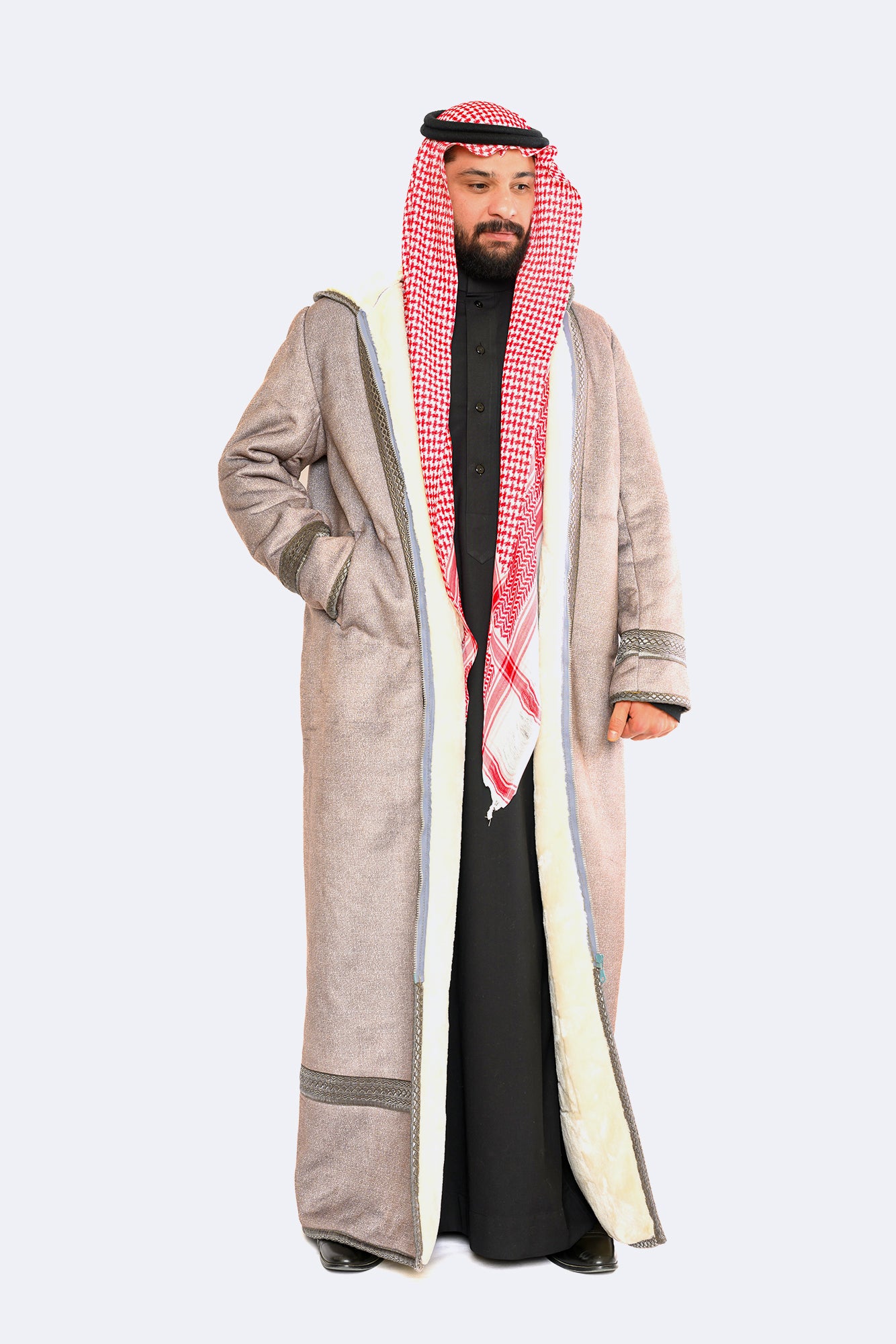 دقلة مخمل شريط حريري - رصاصي فاتح