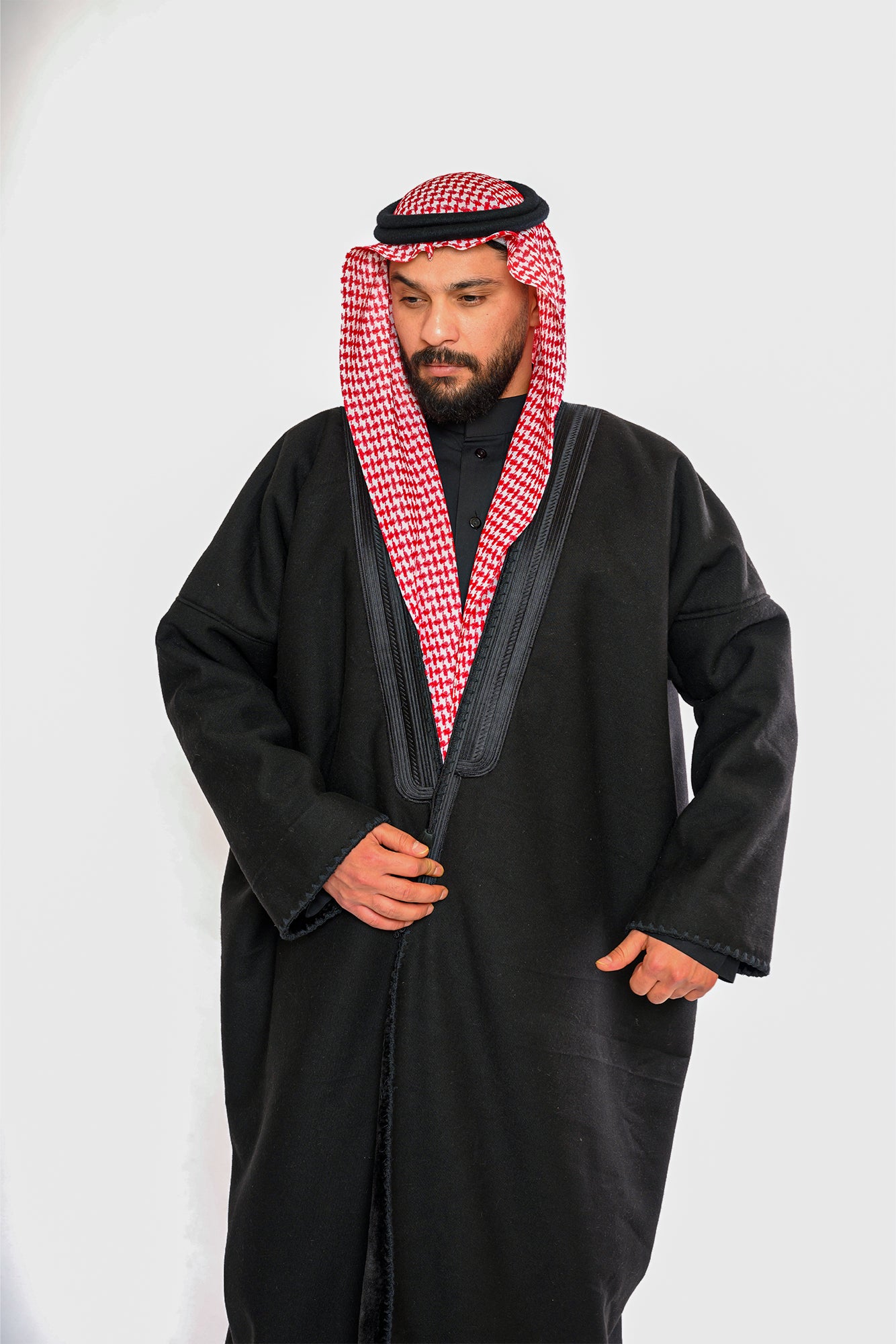 فروة ووبر اكريليك سادة - اسود