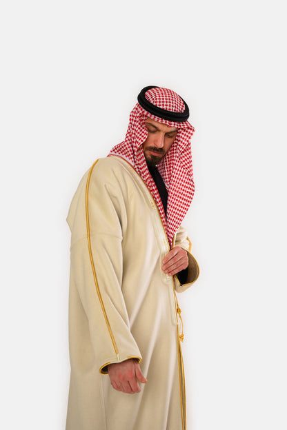 عباءه كشمير وجهين تطريز بشت