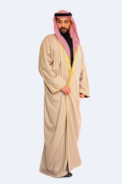 عباءة وجهين - بيج