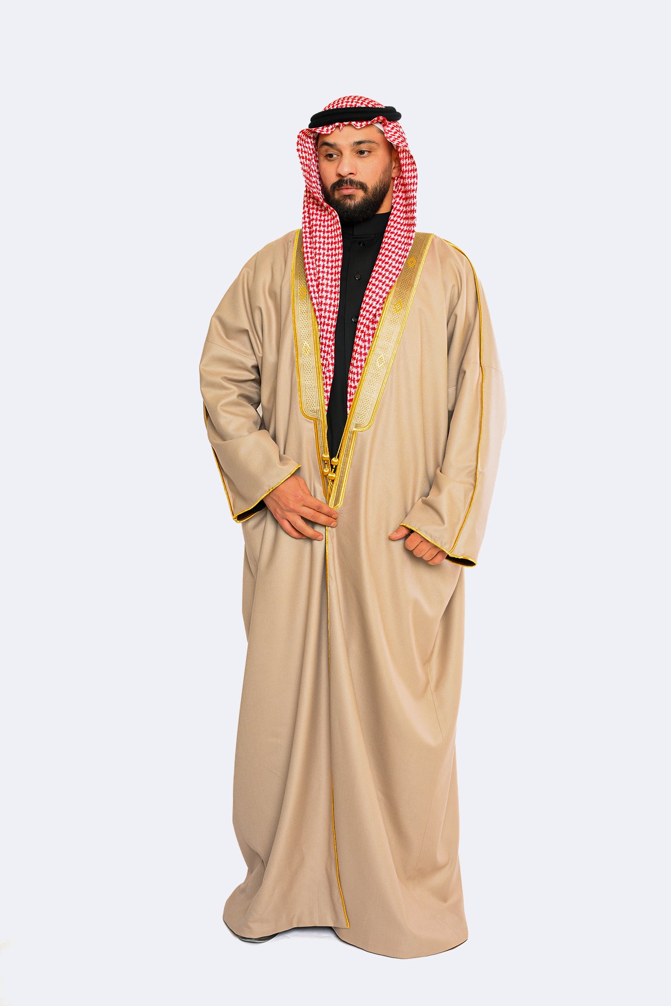 عباءة وجهين - بيج
