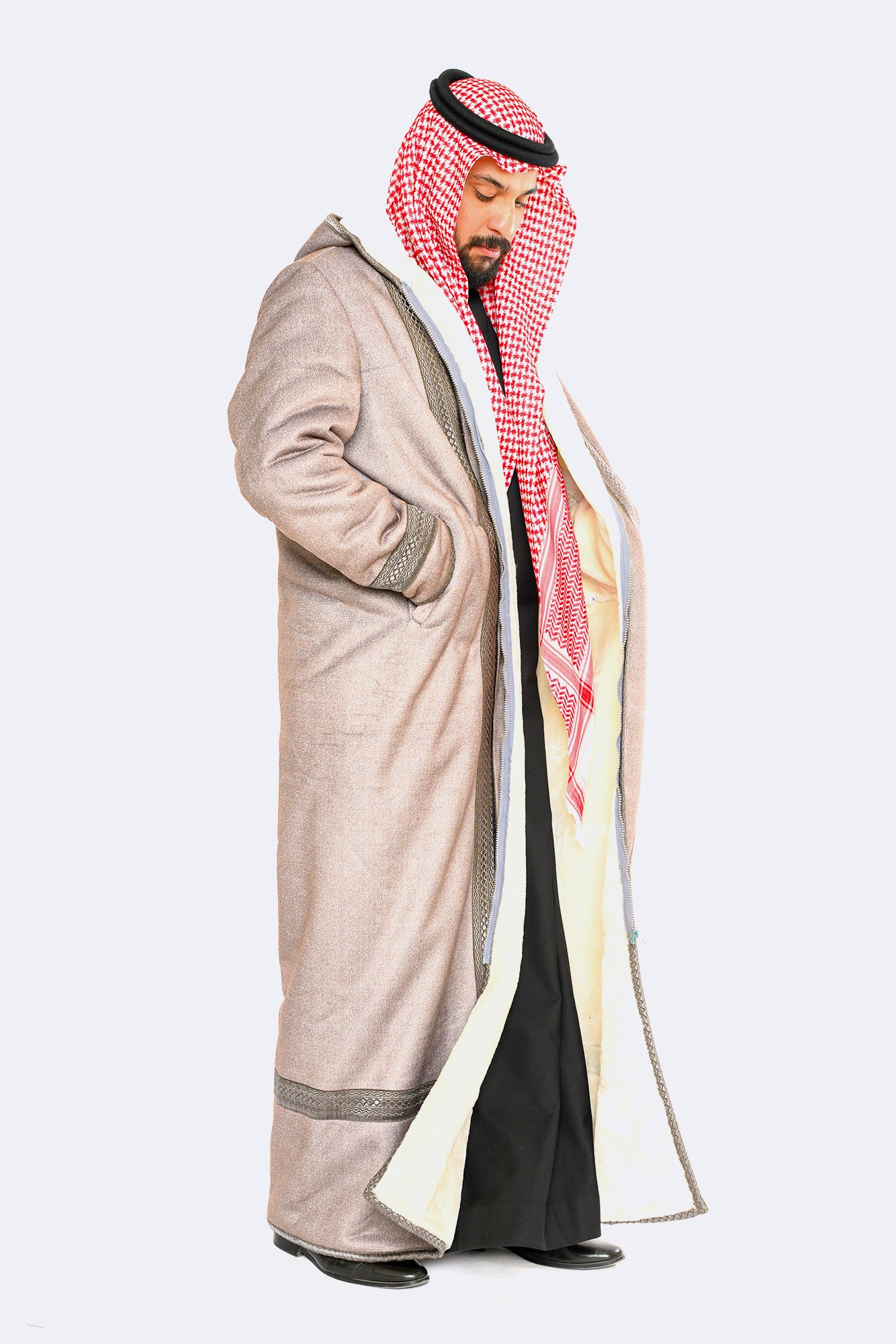 دقلة مخمل شريط حريري - رصاصي فاتح